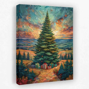 A Merry Christmas Tree - Luxury Wall Art