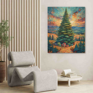 A Merry Christmas Tree - Luxury Wall Art