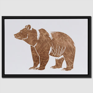 a picture of a brown bear on a white background