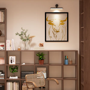 a living room with a chair and a book shelf