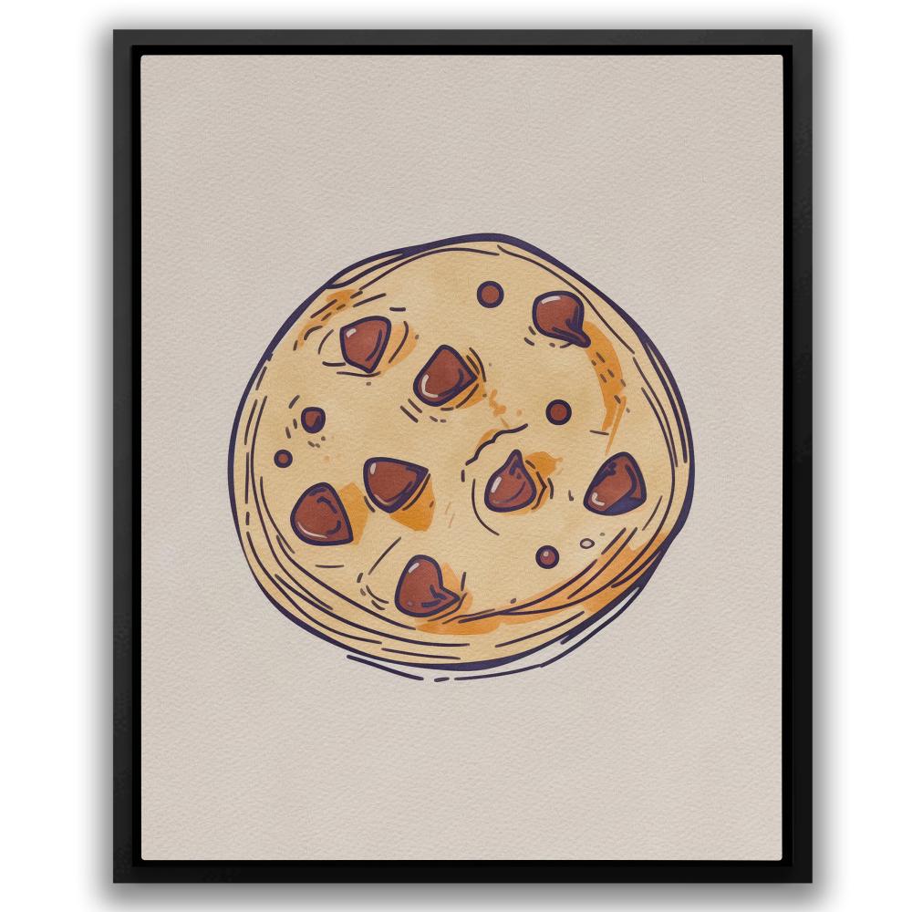 Chocolate Chip Cookie Fun Kitchen Art - Luxury Wall Art 