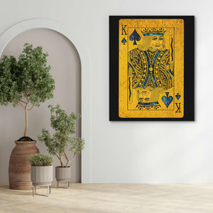 Abalone King of Spades - Luxury Wall Art