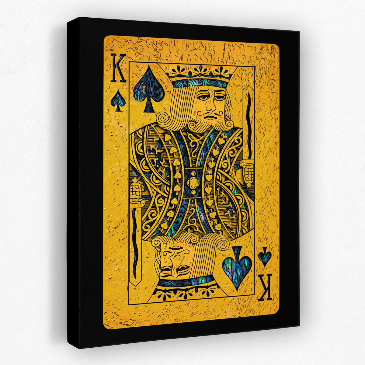 Abalone King of Spades - Luxury Wall Art