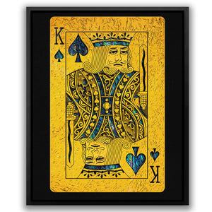 Abalone King of Spades - Luxury Wall Art