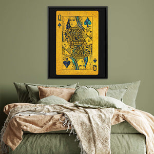 Abalone Queen of Spades - Luxury Wall Art