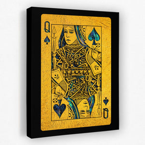 Abalone Queen of Spades - Luxury Wall Art