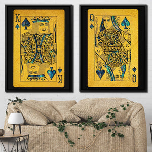 Abalone Royal Spades Cards - Luxury Wall Art