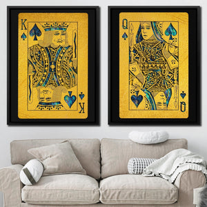 Abalone Royal Spades Cards - Luxury Wall Art