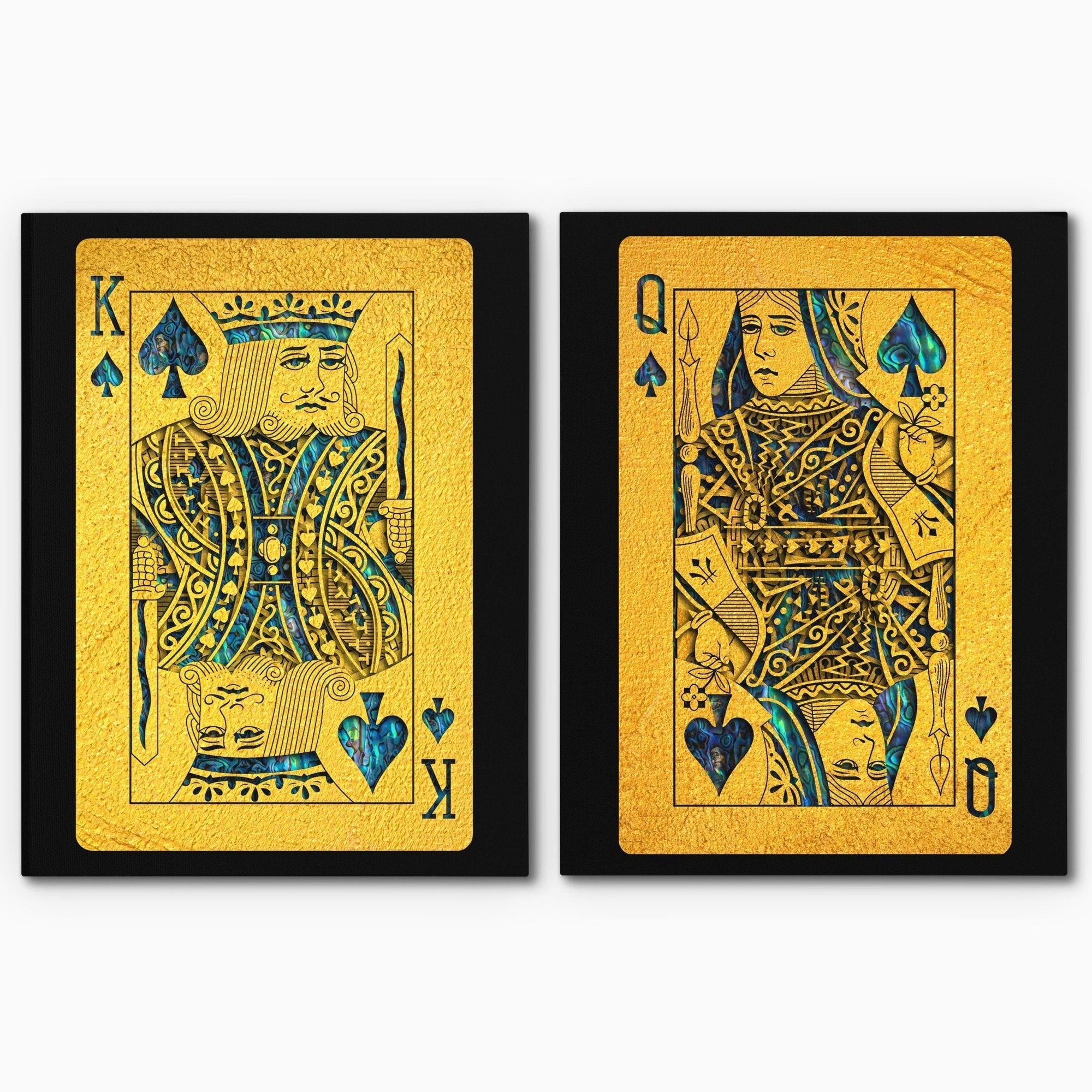 Abalone Royal Spades Cards - Luxury Wall Art