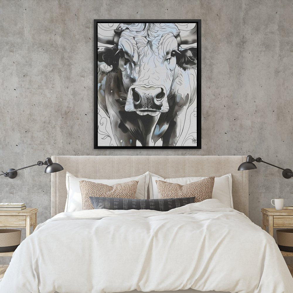 Abstract Cow Face - Luxury Wall Art