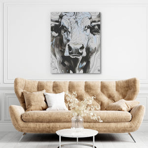 Abstract Cow Face - Luxury Wall Art