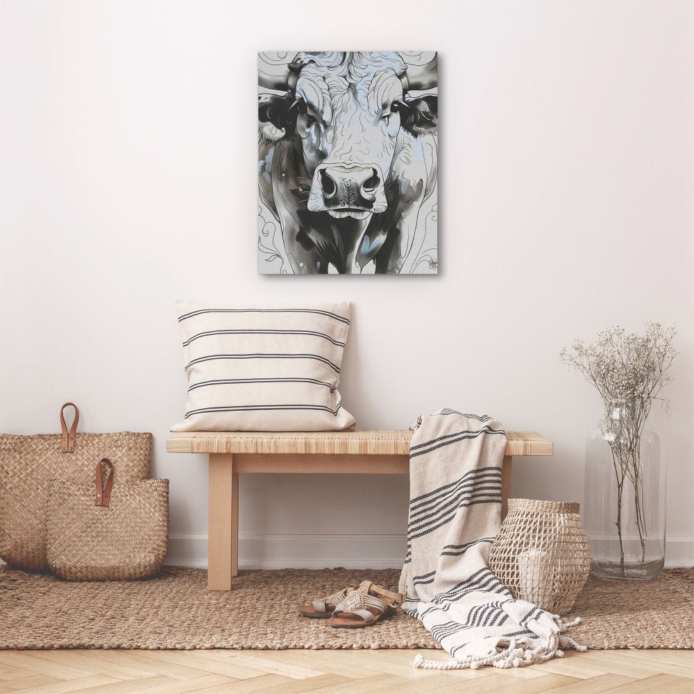 Abstract Cow Face - Luxury Wall Art