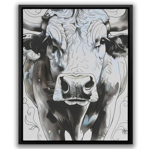 Abstract Cow Face - Luxury Wall Art