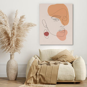 Abstract Female Face - Luxury Wall Art