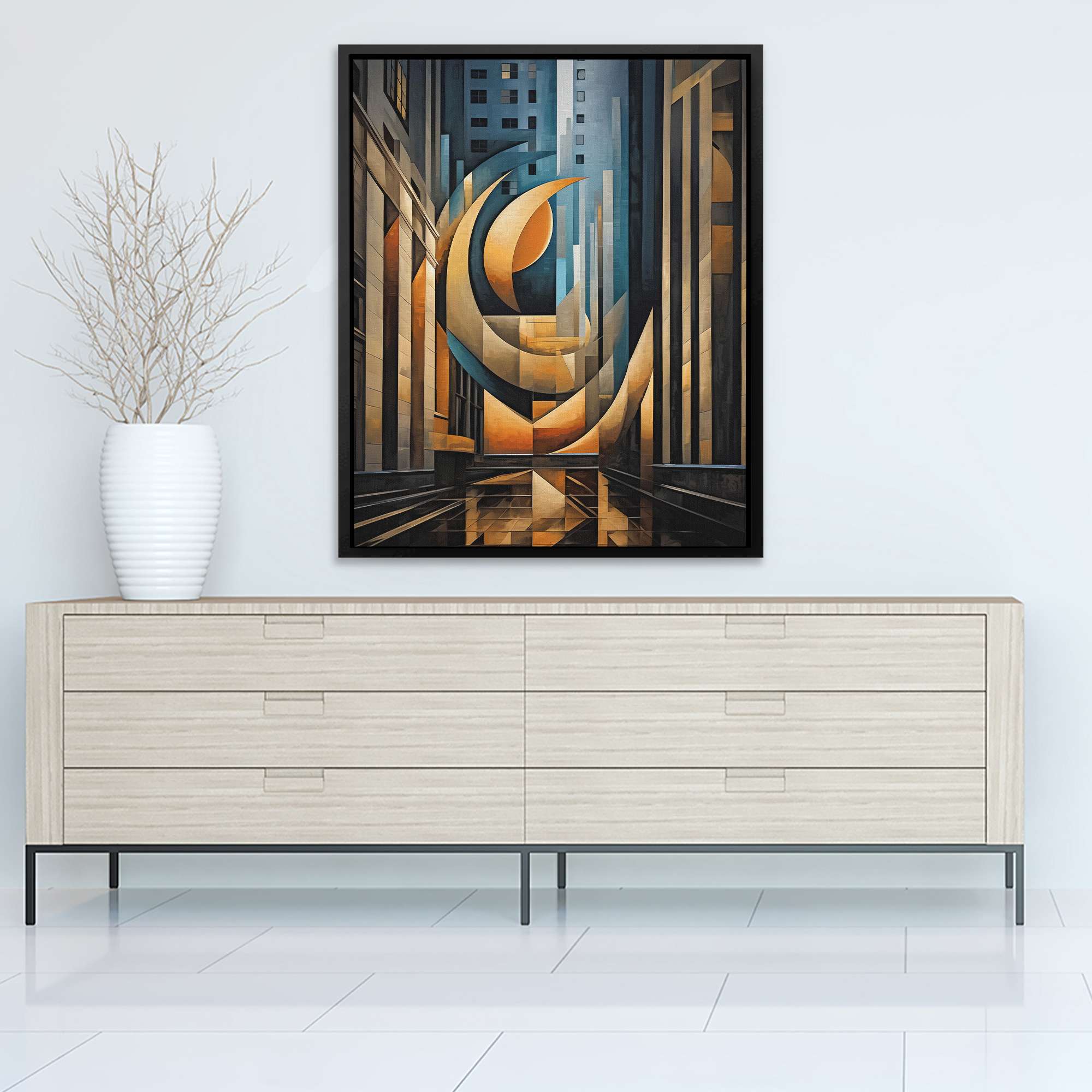 Abstract Financial District - Luxury Wall Art