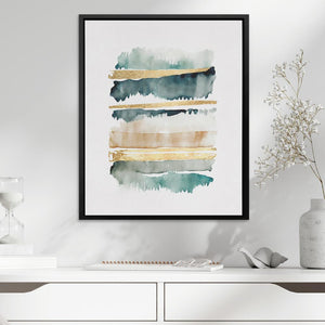 Abstract Forest with Gold - Luxury Wall Art