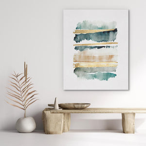 Abstract Forest with Gold - Luxury Wall Art