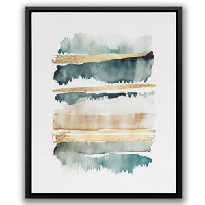 Abstract Forest with Gold - Luxury Wall Art