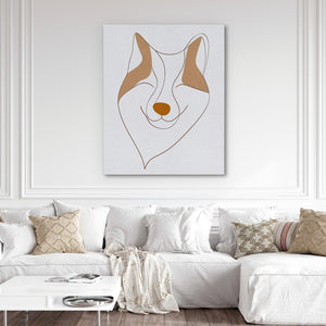 Abstract Fox Face - Luxury Wall Art