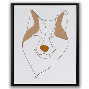 Abstract Fox Face - Luxury Wall Art