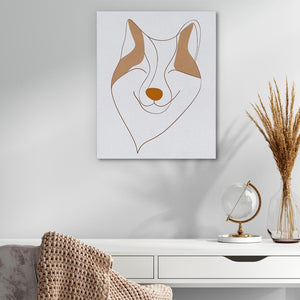 Abstract Fox Face - Luxury Wall Art