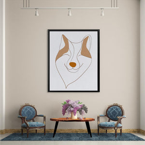 Abstract Fox Face - Luxury Wall Art