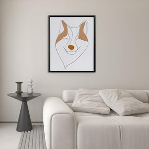 Abstract Fox Face - Luxury Wall Art