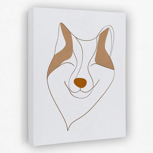 Abstract Fox Face - Luxury Wall Art