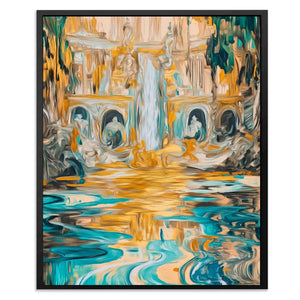 Abstract Golden Falls - Luxury Wall Art