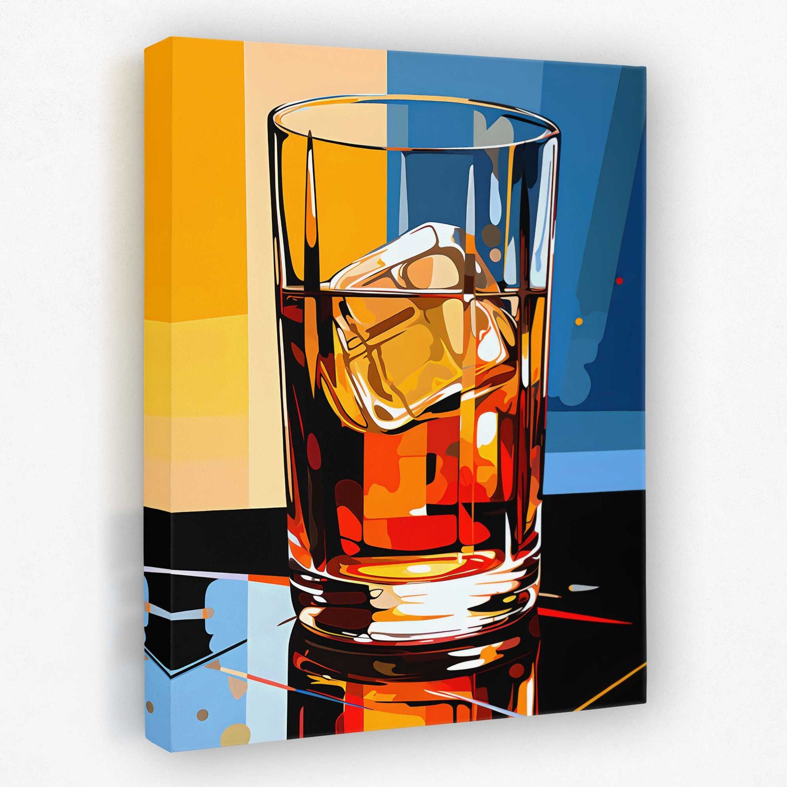 Abstract Libations - Cocktail Canvas Wall Art