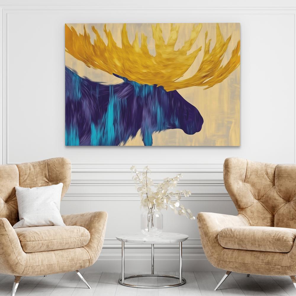 Abstract Moose - Luxury Wall Art