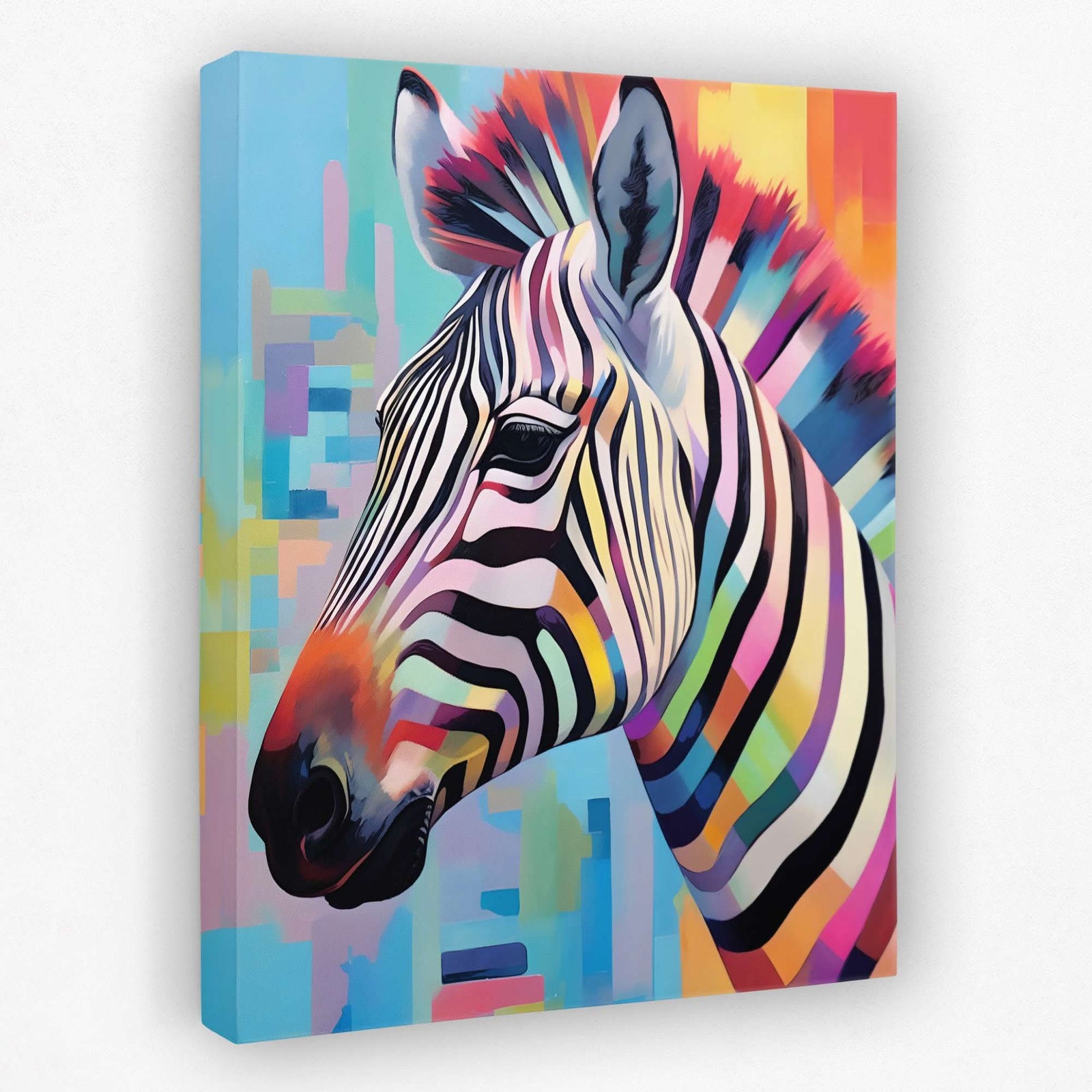 Abstract Safari - Animals Canvas Wall Art