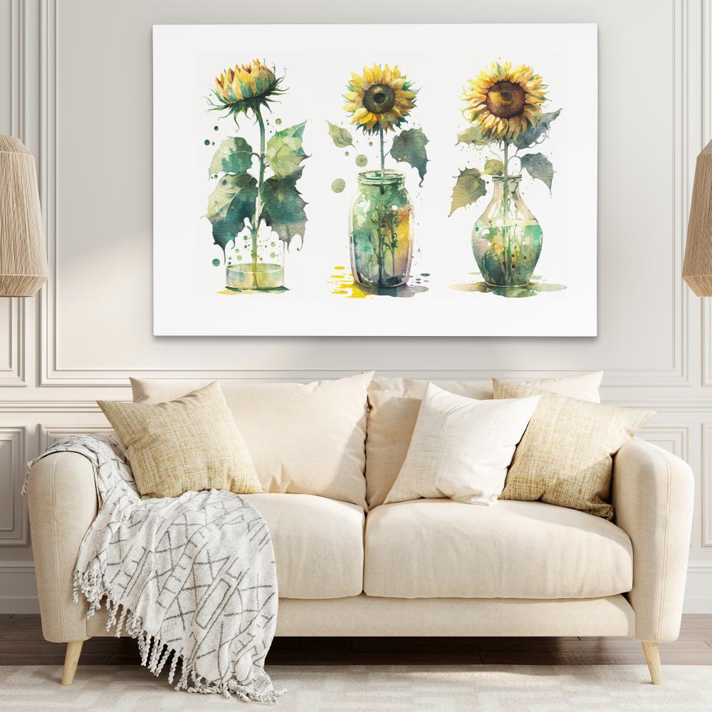 Abstract Sunflowers - Luxury Wall Art
