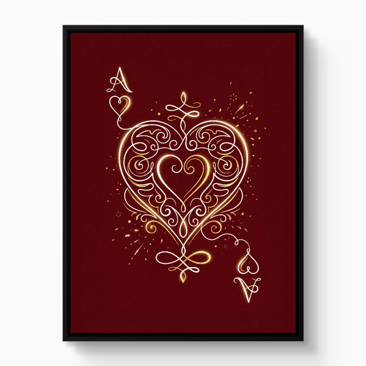 Ace of Filigree — ace of filigree white studio framed black