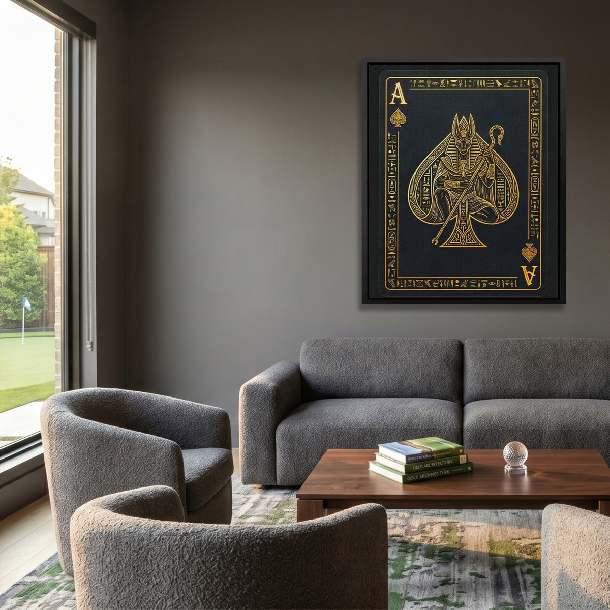 Ace Of Spades Egyptian Card — Ace Of Spades Egyptian Card Golf Course House Port 91