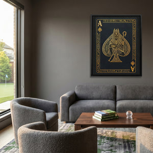 Ace Of Spades Egyptian Card — Ace Of Spades Egyptian Card Golf Course House Port 91