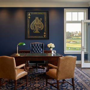 Ace Of Spades Egyptian Card — Ace Of Spades Egyptian Card Golf House Blue Port 109