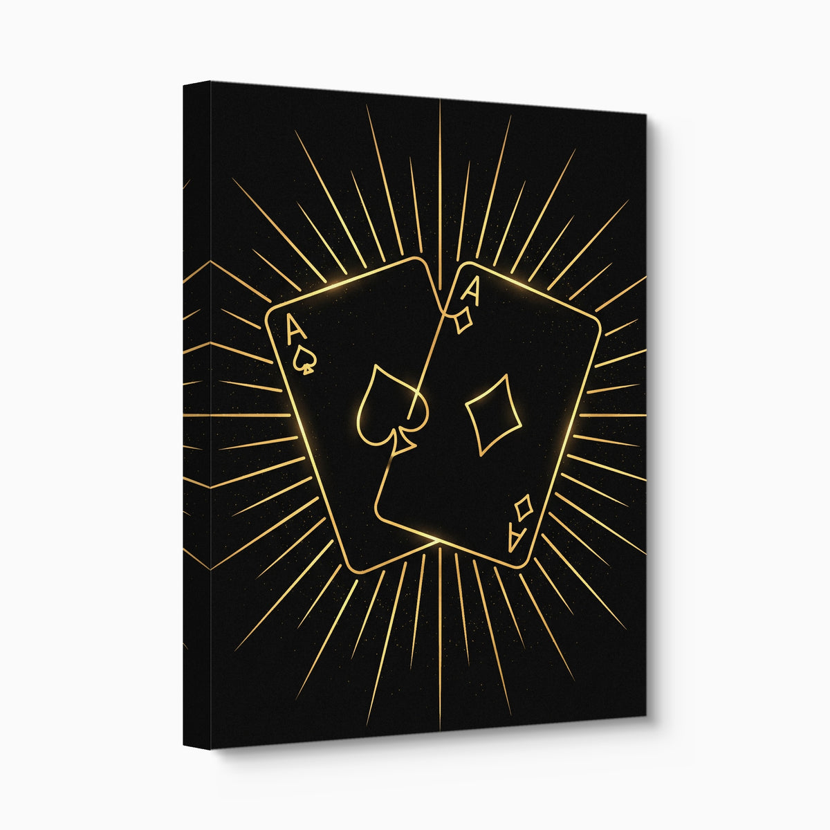 Aces Golden Radiance — aces golden radiance angled flush print