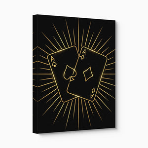Aces Golden Radiance — aces golden radiance angled flush print