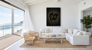 Aces Golden Radiance — aces golden radiance beachside villa 1port flush print