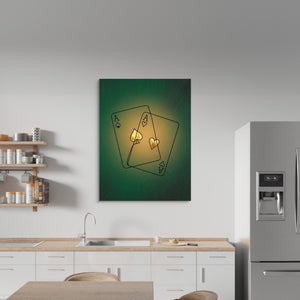 Aces Golden Suits — aces golden suits sq kitchen wall 1port flush print