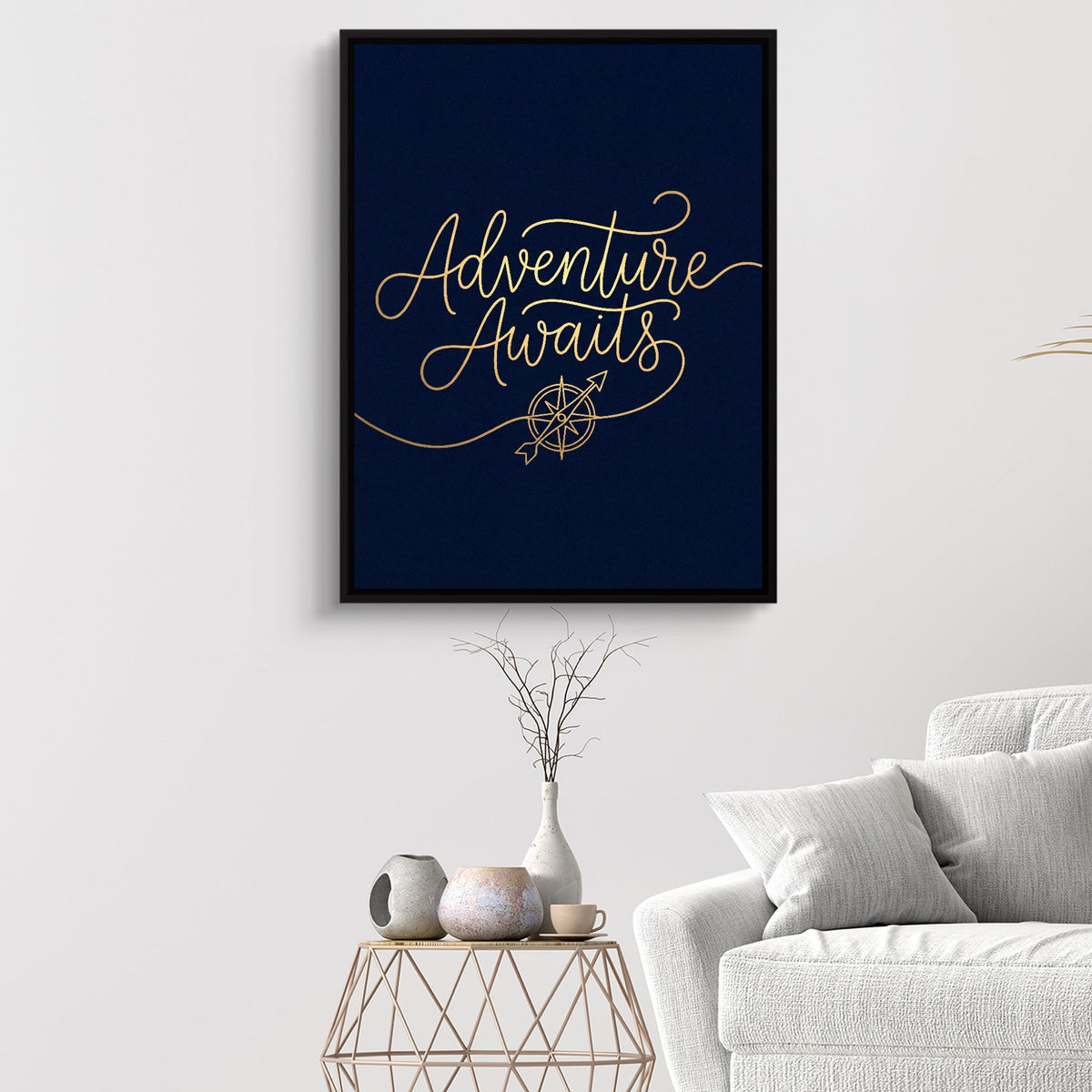 Adventure Awaits Line - Luxury Wall Art