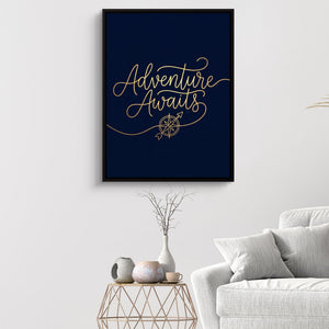 Adventure Awaits Line - Luxury Wall Art