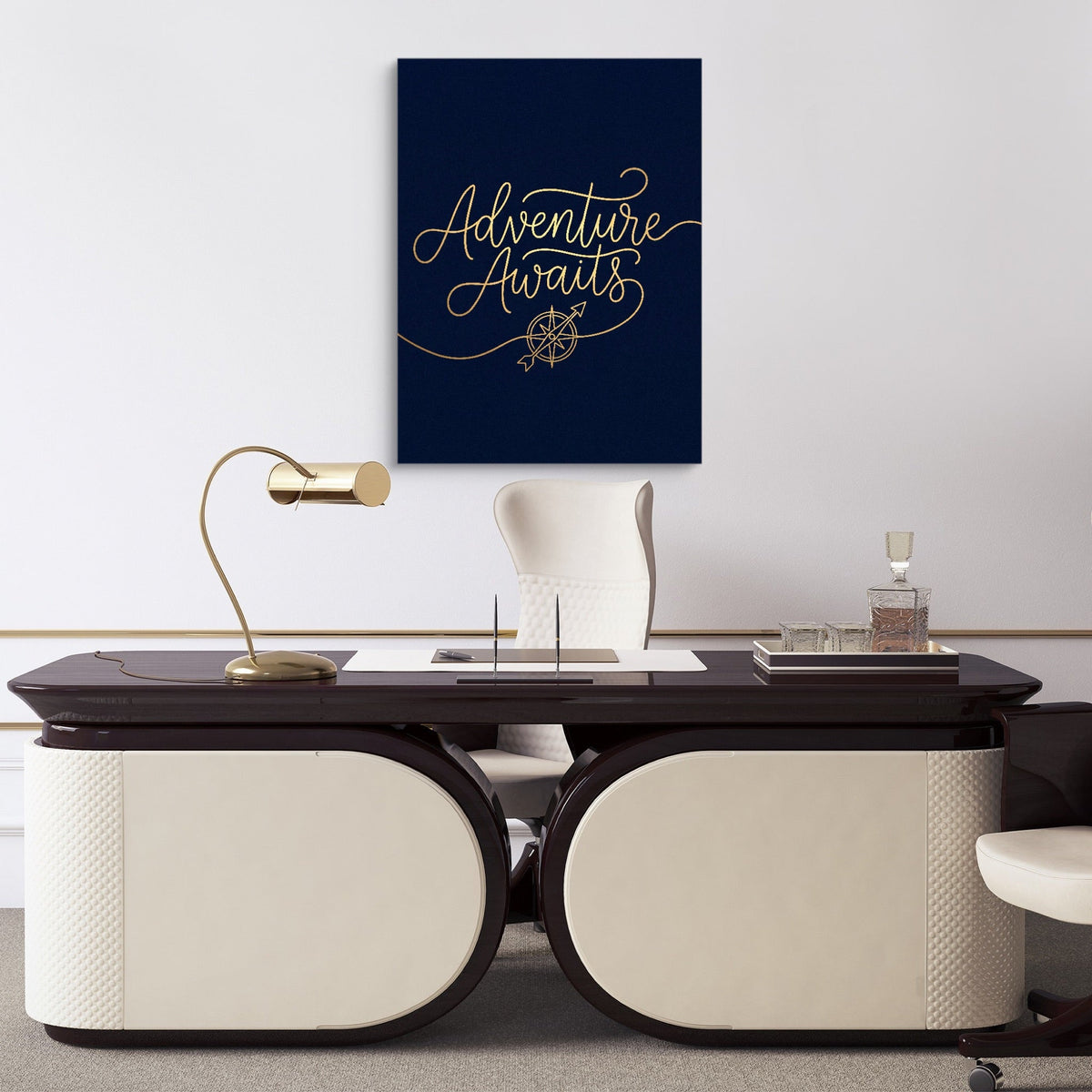 Adventure Awaits Line - Luxury Wall Art