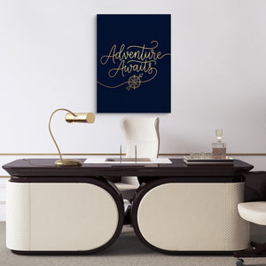 Adventure Awaits Line - Luxury Wall Art