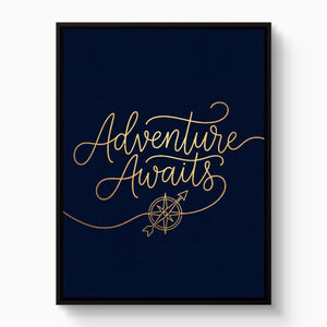 Adventure Awaits Line - Luxury Wall Art