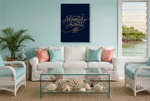 Adventure Awaits Line - Luxury Wall Art