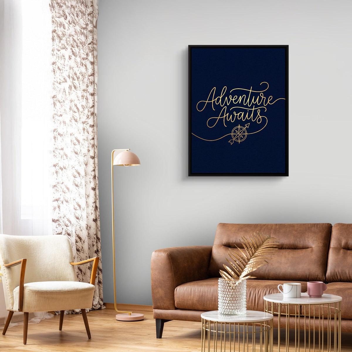 Adventure Awaits Line - Luxury Wall Art