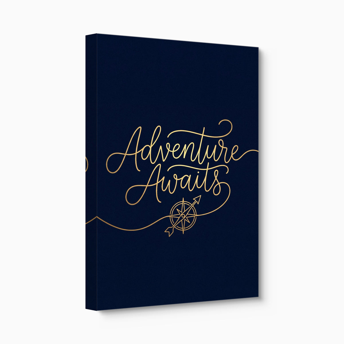 Adventure Awaits Line — adventure awaits line angled flush print