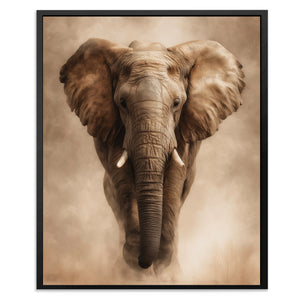 African Elephant Charging — African Elephant Charging Front Facing Portrait2 145